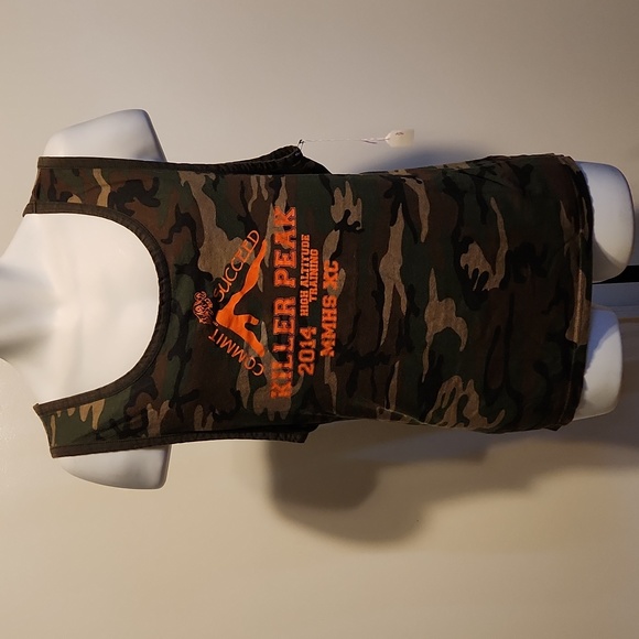 High altitude training mtn climbing art green xl tanktop - Picture 1 of 2